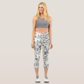 Leggings Capri Floral Watercolor (Recto)