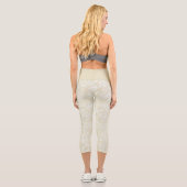 Leggings Capri Flore de crème (Verso)
