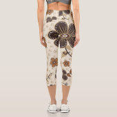 Leggings Capri Flores modernes Légendes Capri Abstraites (Verso)