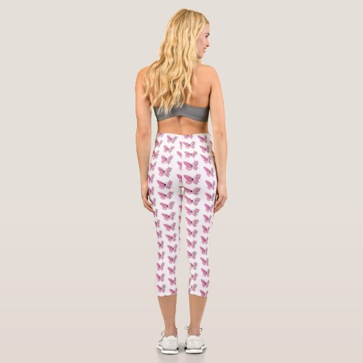 Leggings Capri Flower Butterfly (Verso)
