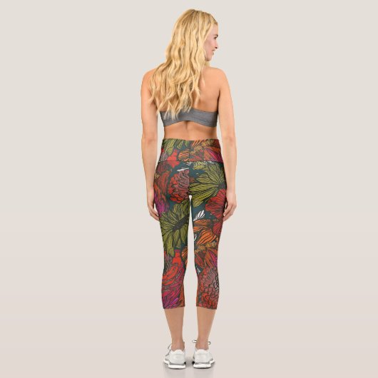 Leggings Capri Flower Medley (Verso)