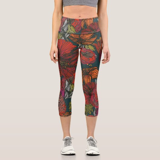 Leggings Capri Flower Medley (Recto)