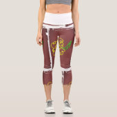 Leggings Capri flower paint capri (Recto)