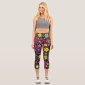 Leggings Capri Flower Power (Recto)