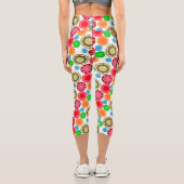 Leggings Capri Flower Power en rangées 002 (Verso)