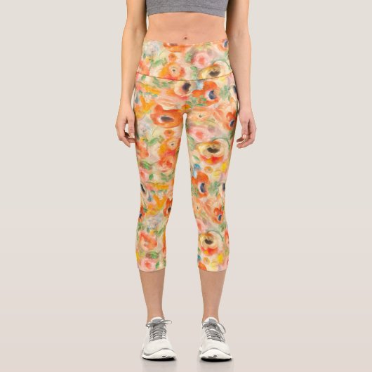 Leggings Capri Flowers (Recto)