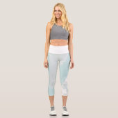 Leggings Capri Flux marin artistique (Recto)