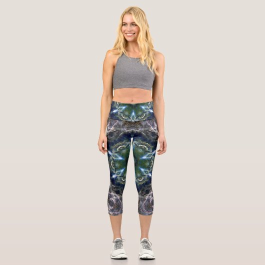 Leggings Capri Folk Mandala (Recto)