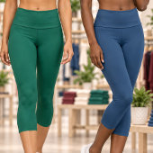 LEGGINGS CAPRI "FOREST" TAILLE HAUTE
