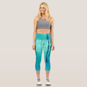 Leggings Capri Forêt de Bluebell (Recto)