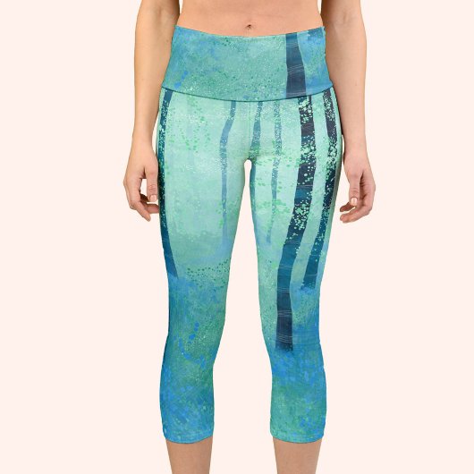 Leggings Capri Forêt de Bluebell
