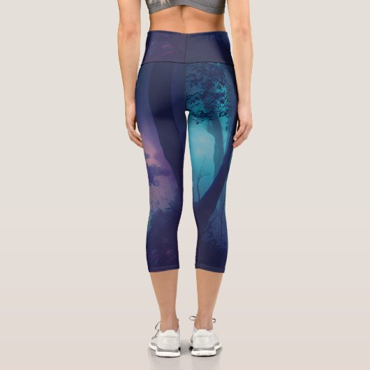 Leggings Capri Forêt enchantée (Verso)