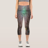 Leggings Capri Forêt mystérieuse d'épinette (Recto)