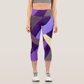 Leggings Capri Forme géométrique Abstraite 5 (Recto)