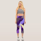 Leggings Capri Forme géométrique Abstraite 5 (Recto)