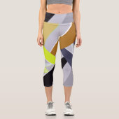 Leggings Capri Forme géométrique Abstraite 8 (Recto)