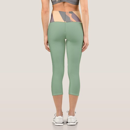 Leggings Capri Formes abstraites (Verso)