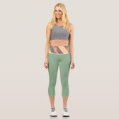 Leggings Capri Formes abstraites (Recto)
