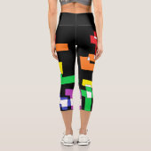 Leggings Capri Formes arc-en-ciel (Verso)