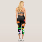 Leggings Capri Formes arc-en-ciel (Verso)