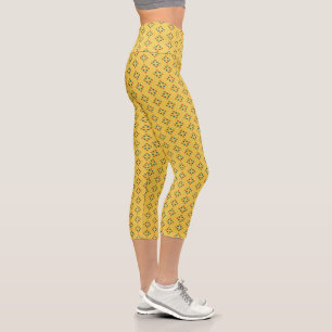 Leggings Capri Formes de diamant avec des pois
