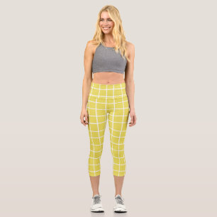 Leggings Capri Formes d'encre dessinées à la main tendance