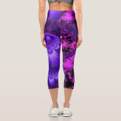 Leggings Capri Fractal de fleurs Capris (Verso)