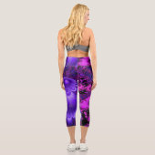 Leggings Capri Fractal de fleurs Capris (Verso)