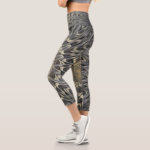 Leggings Capri Fractal   Zazzle_Growshop