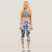 Leggings Capri Fractale fracturée (Recto)