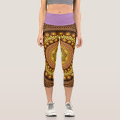 Leggings Capri Fractée Et Violette (Recto)