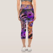 Leggings Capri Fractures galactiques (Verso)