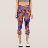 Leggings Capri Fractures galactiques (Recto)