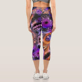 Leggings Capri Fractures galactiques (Verso)