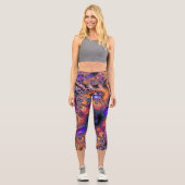 Leggings Capri Fractures galactiques (Recto)