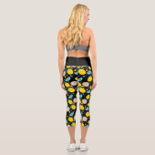 Leggings Capri Fraîches Citron Citron Motif (Verso)