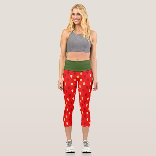 Leggings Capri Fraise (Recto)