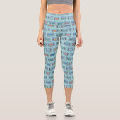 Leggings Capri FRIENDS™ | The One With Video Tape Pattern (Recto)