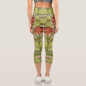 Leggings Capri Frieze Bordure Art Nouveau Floral (Verso)