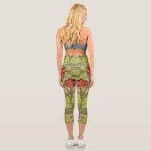 Leggings Capri Frieze Bordure Art Nouveau Floral (Verso)