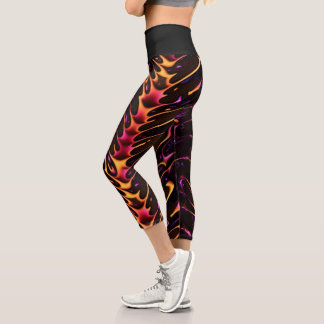 Leggings Capri Fuge de chocolat et spallaire de caramel