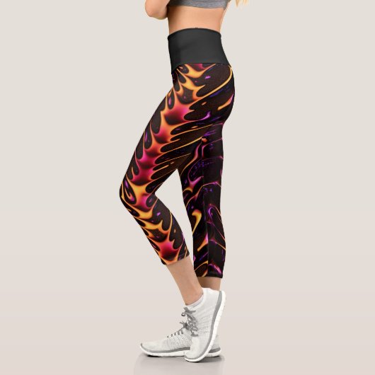 Leggings Capri Fuge de chocolat et spallaire de caramel (Gauche)
