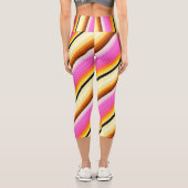 Leggings Capri Fuison Plaid Vibrant Haute Taille (Verso)