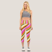 Leggings Capri Fuison Plaid Vibrant Haute Taille (Recto)