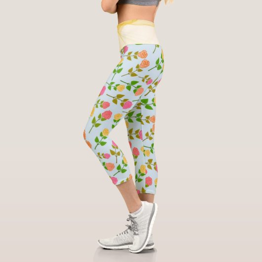 Leggings Capri Fumée Et Fleurs (Gauche)