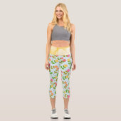 Leggings Capri Fumée Et Fleurs (Recto)