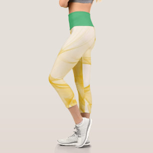 Leggings Capri Fumée Et Vert