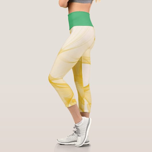Leggings Capri Fumée Et Vert (Gauche)
