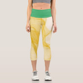 Leggings Capri Fumée Et Vert (Recto)