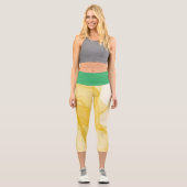 Leggings Capri Fumée Et Vert (Recto)